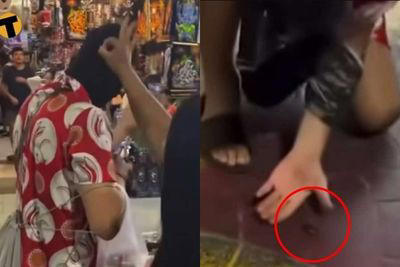 他頭頂「寵物蟑螂」逛街！泰國阿姨太熱心下秒伸手彈飛