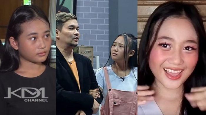 Aura Cinta dalam acara dengan Indra Bekti