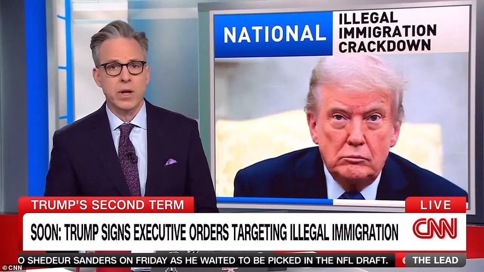 CNN mocked for blurring arrested migrant signs on White House lawn