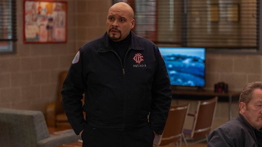 CHICAGO FIRE -- "In The Rubble" Episode 13016 -- Pictured: Joe Miñoso as Joe Cruz -- (Photo by: Peter Gordon/NBC)