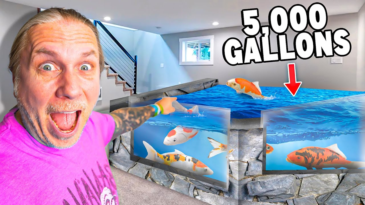 Building a basement fish pond (5,000 gallons)