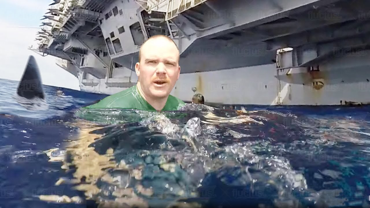 Sharks approaching US aircraft carrier and ships: What happens<br>