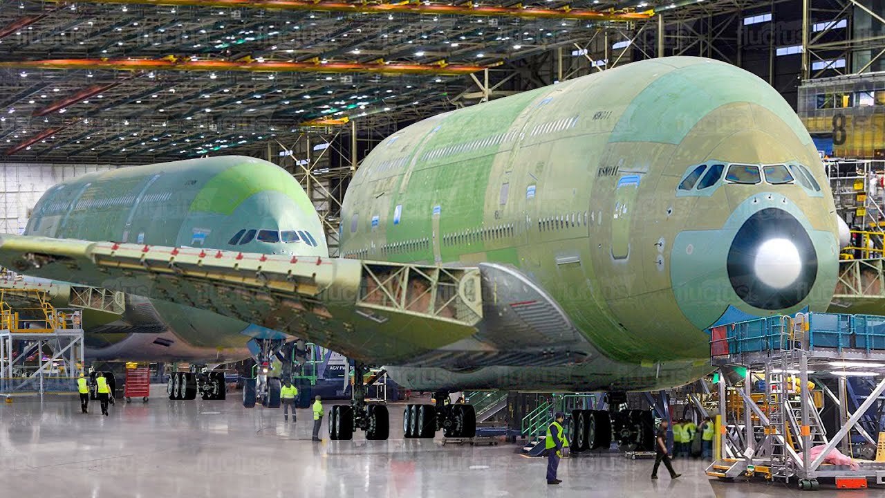 Exploring Airbus A380 production line: Building process