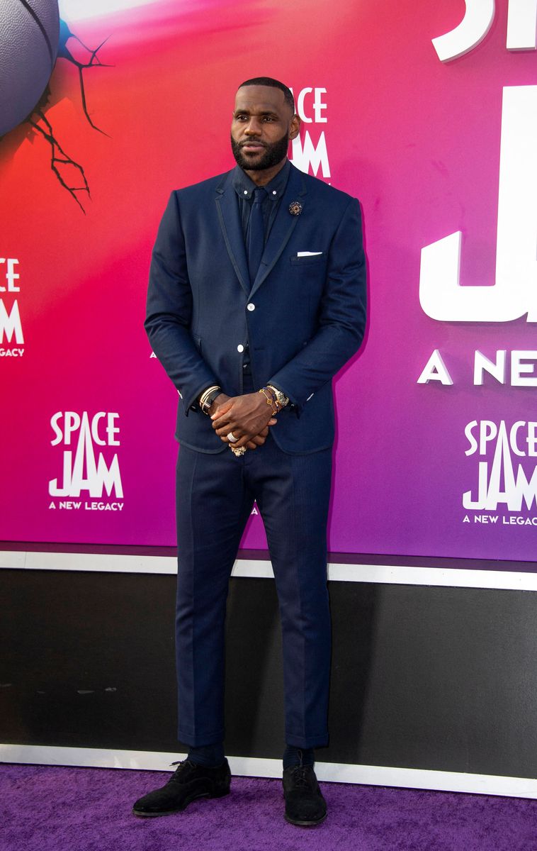 LeBron James at a film premiere in 2021.