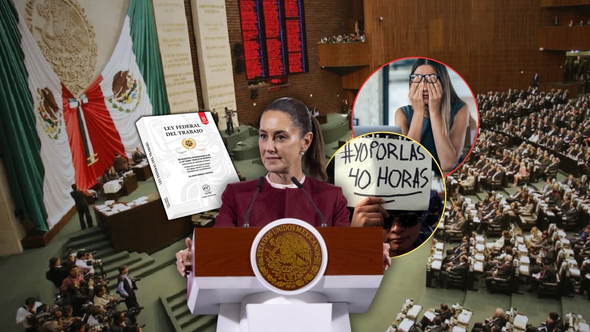 La reducción de la jornada laboral de 48 a 40 horas semanales es una de las propuestas más esperadas por trabajadores en México. Foto: Especial