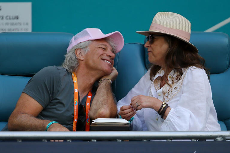 Jon Bon Jovi and his wife Dorothea Hurley. Getty Images