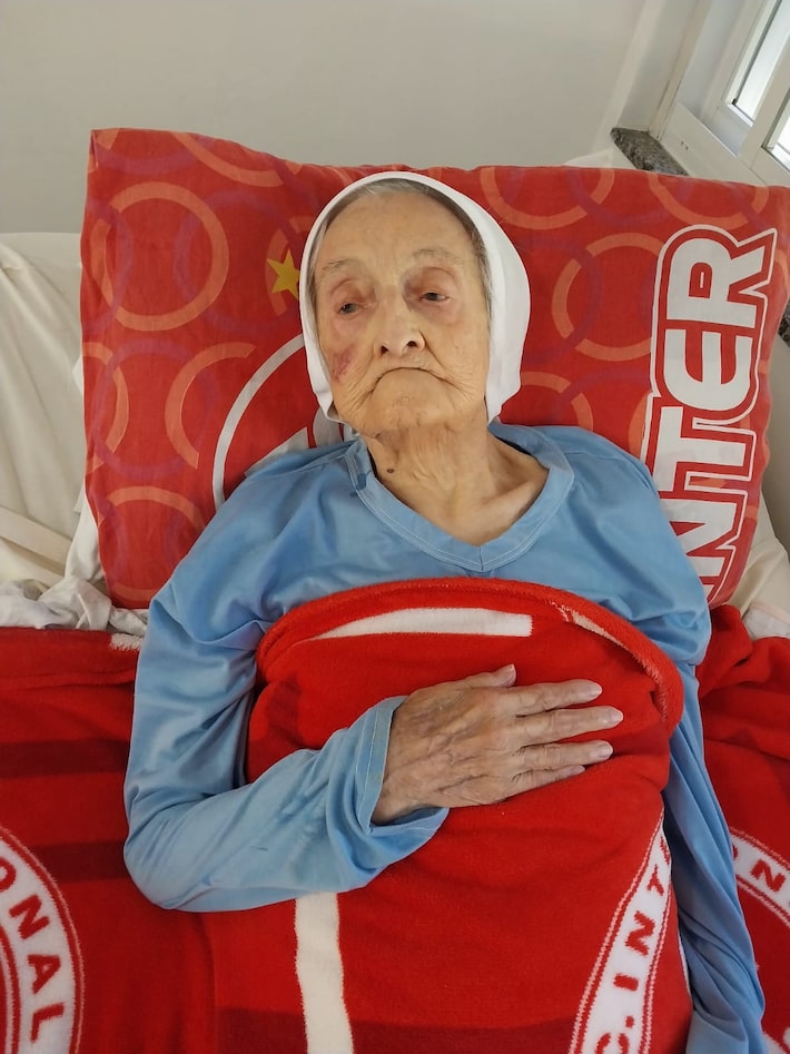 Inah Canabarro Lucas morreu em Porto Alegre, aos 116 anos. Foto: Irmã Rita Barbosa/Divulgação