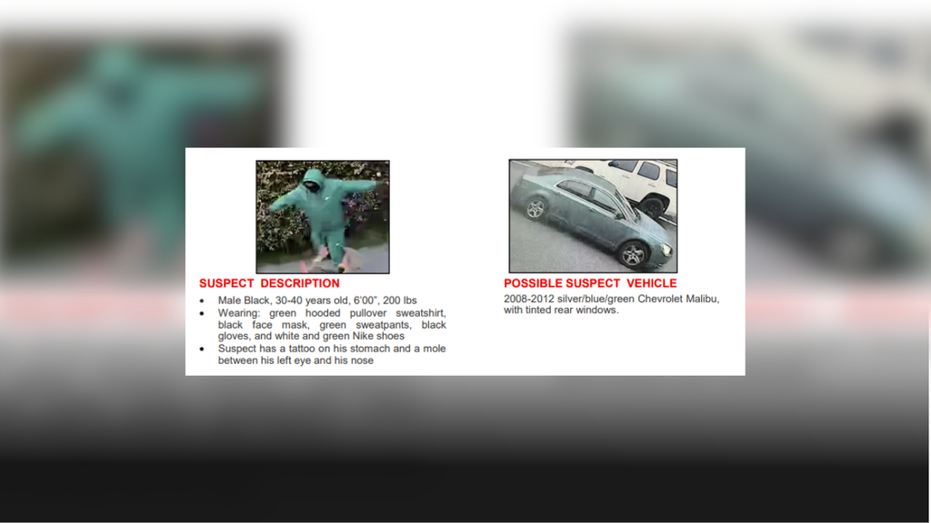 Inglewood PD searching forcrime and assault suspect