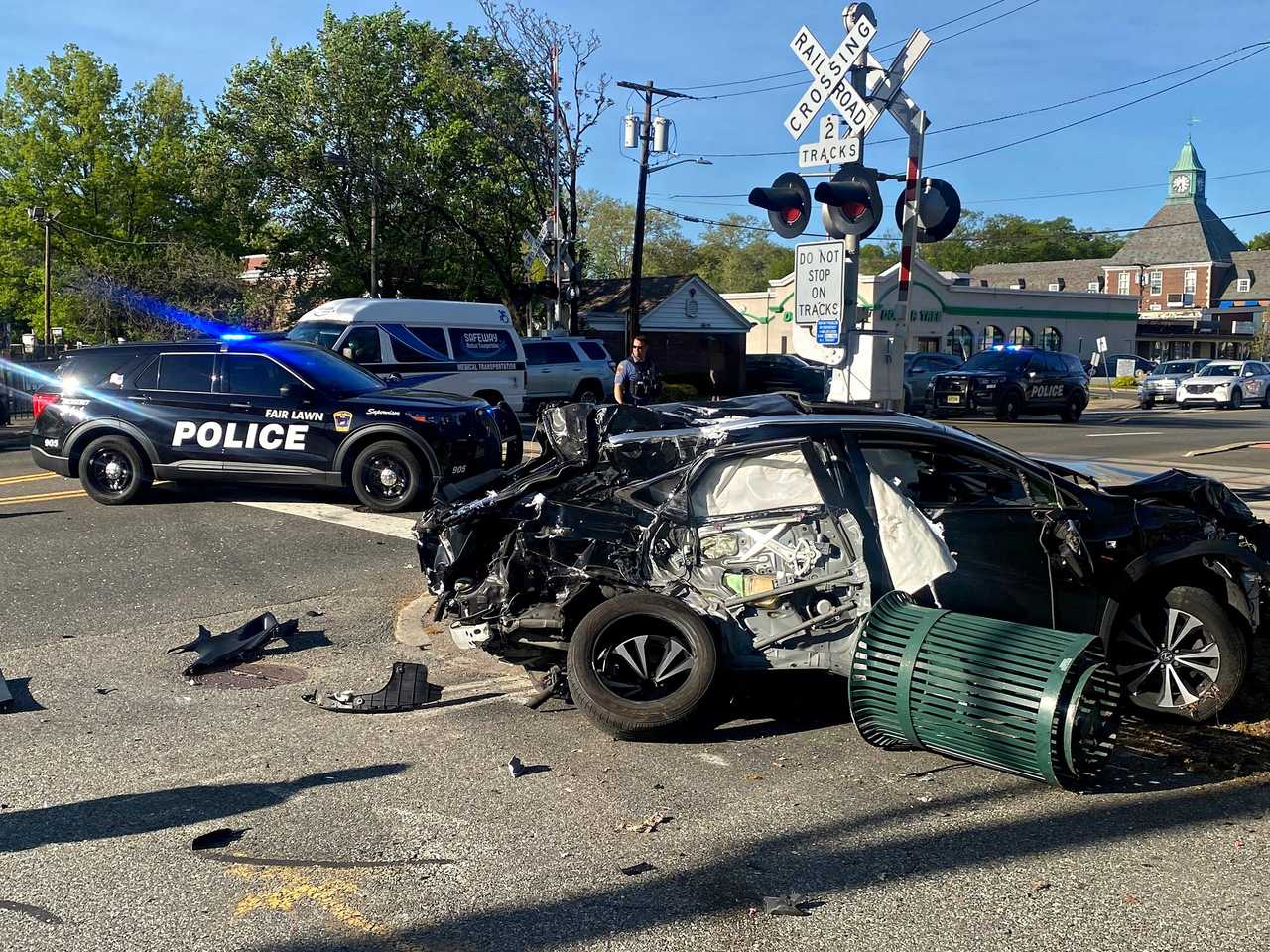 Driver narrowly escapes death when NJ Transit train slams vehicle on ...