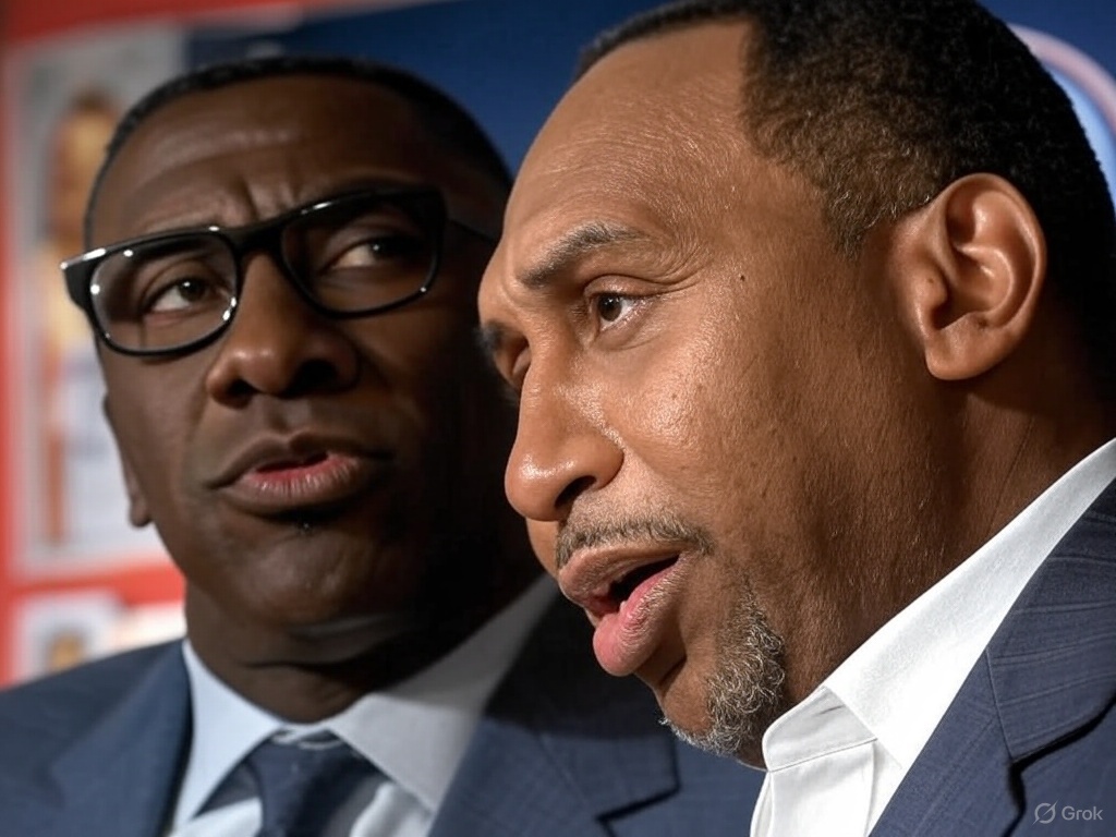 Stephen A. Smith Suggests Shannon Sharpe Became a Target After Katt(00)