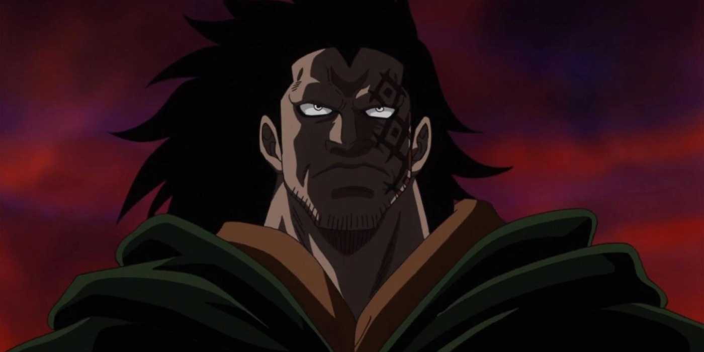 Monkey D. Dragon stares into the horizon in One Piece.