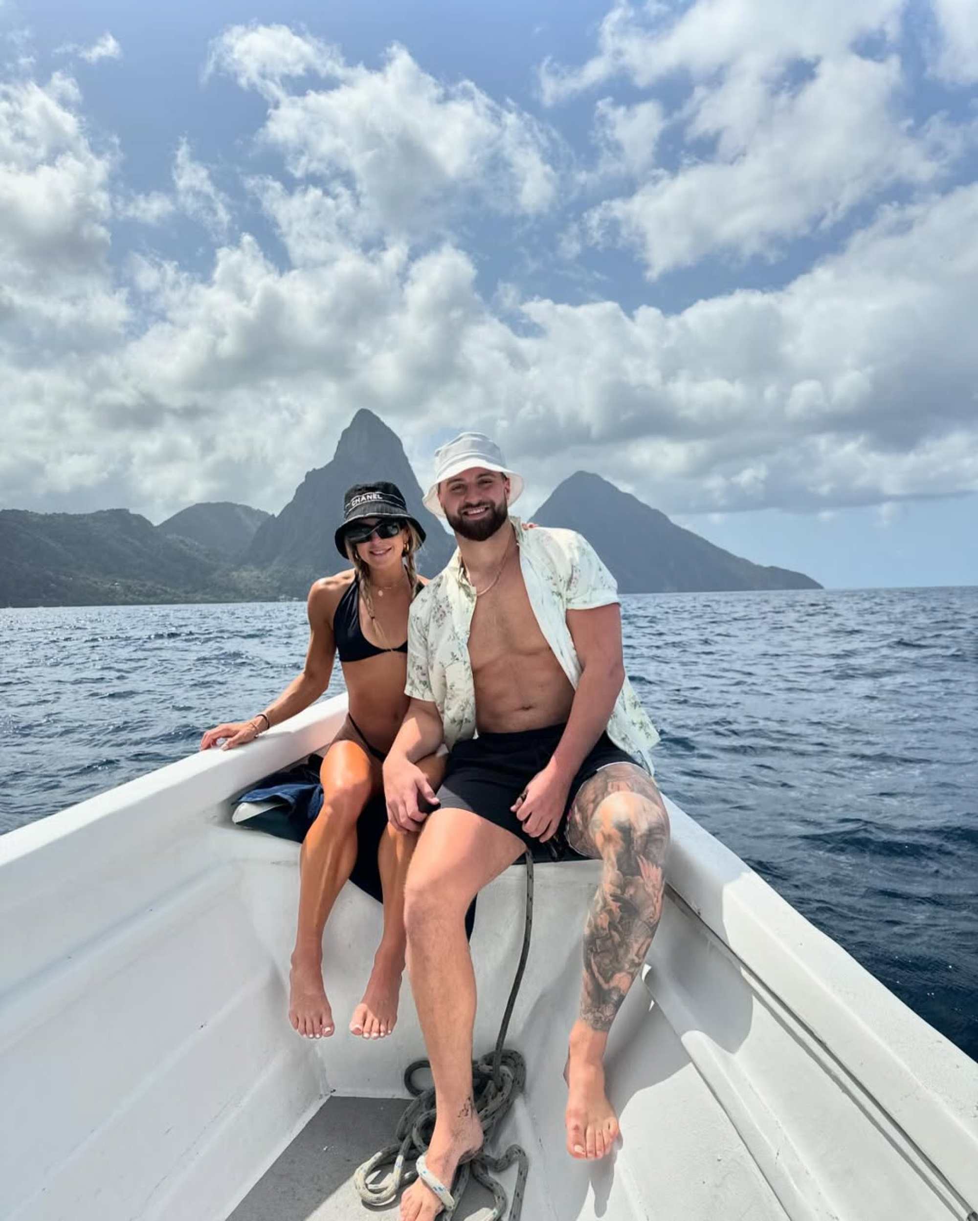 Jake Ferguson is dating Haley Cavinder, a college basketball player and social media star. Photo: @jakeferg84/Instagram