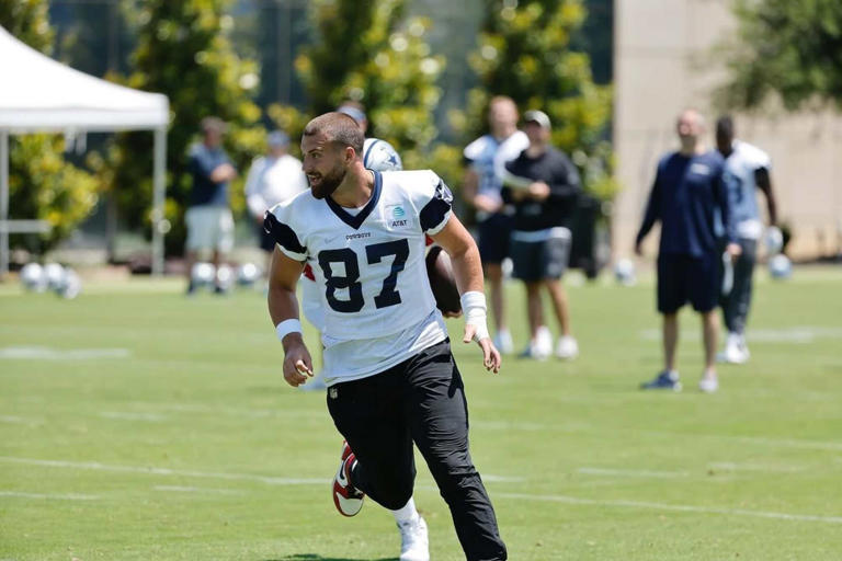 American football is in Jake Ferguson's blood. Photo: @jakeferg84/Instagram