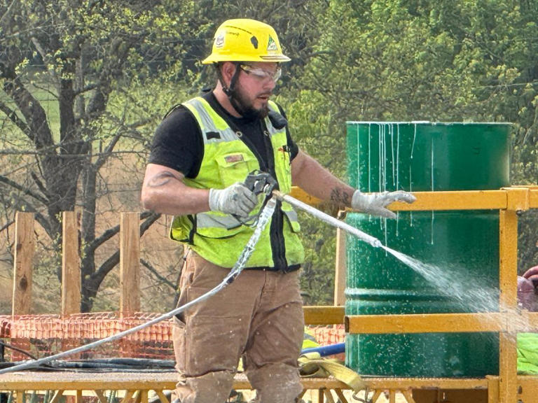 TDOT pours concrete at Kinser Bridge in Greene Co., signaling finish ...