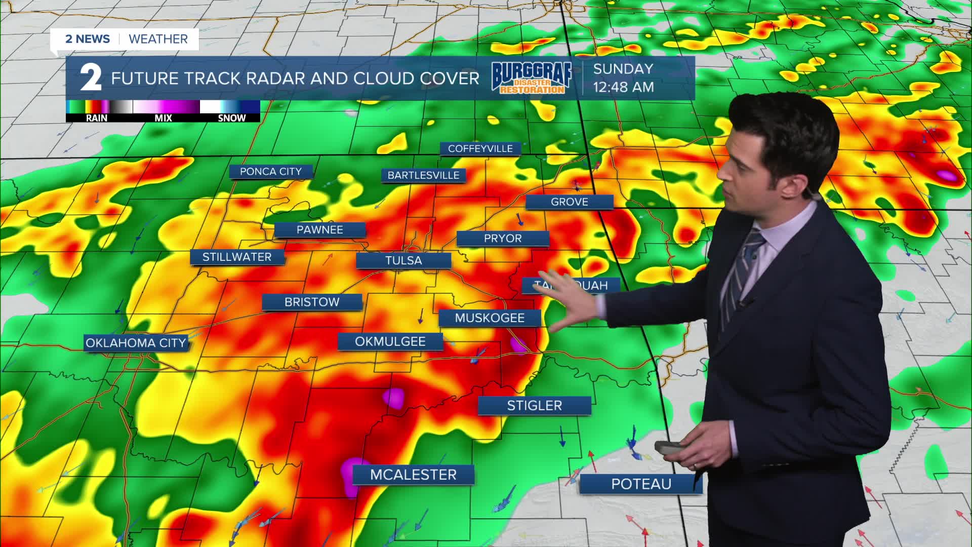 Strong to severe storms Saturday night