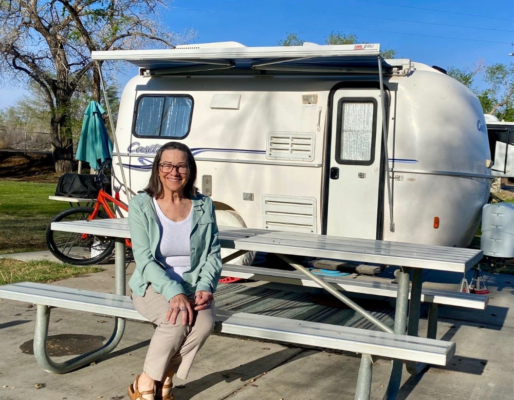 Lisa Williams, a 64-year-old former housekeeper, has traveled the country since 2022, "work camping" in national and state parks. Courtesy of Lisa Williams