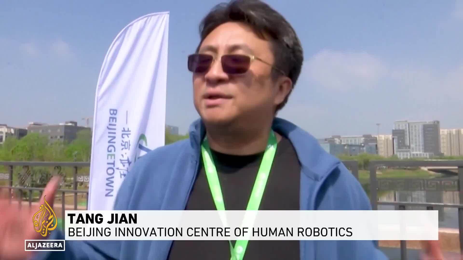 China Hosts First Ever Robots Vs Humans Half Marathon In Beijing