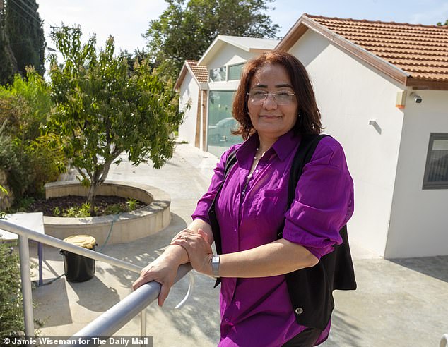 Pictured: Samah Salaime (49), co-director of the Education Institute of the village