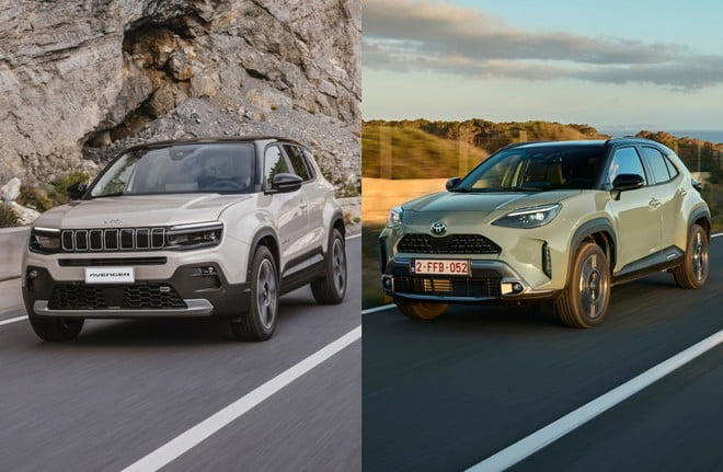 Jeep Avenger vs Toyota Yaris Cross, B-SUV best seller a confronto ...