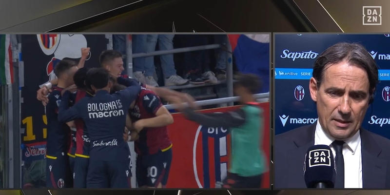 Inzaghi, furia in diretta tv dopo Bologna-Inter: "Rimessa battuta 13