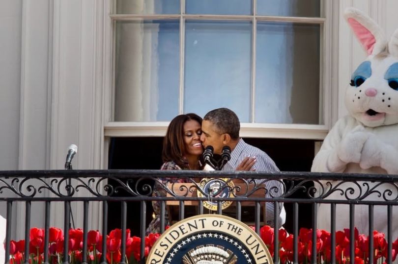 Barack Obama posts loving Easter throwback picture kissing Michelle