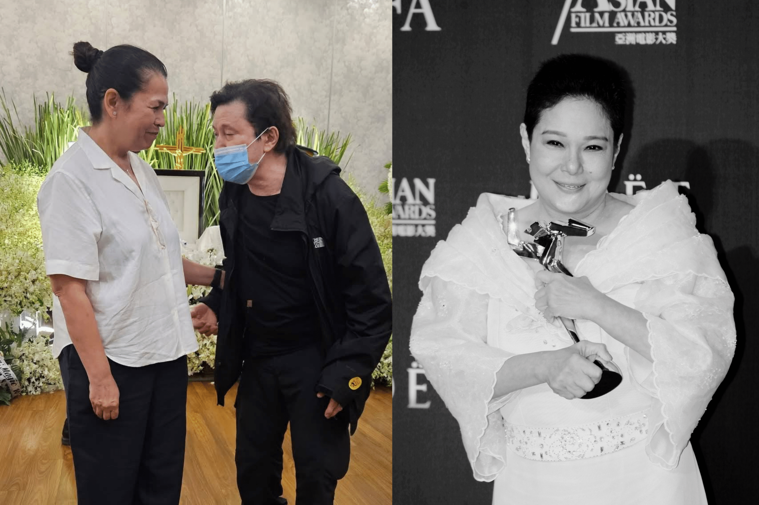 Nora Aunor's friend and former love team Cocoy Laurel visits her wake