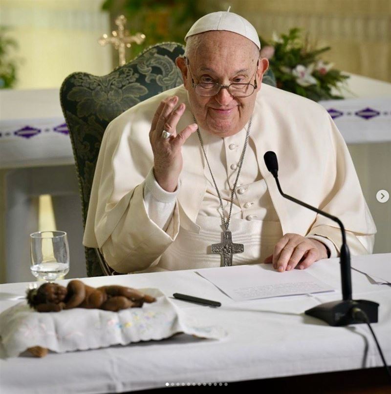 教宗方濟各自傳《希望》成遺作，最後提醒世人的7件事溫暖曝光。（圖／翻攝自IG @vaticannews）