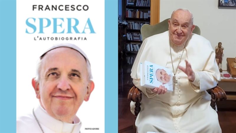 教宗方濟各自傳《希望》成遺作，最後提醒世人的7件事溫暖曝光。（圖／翻攝自IG @vaticannews、教宗tiktok）