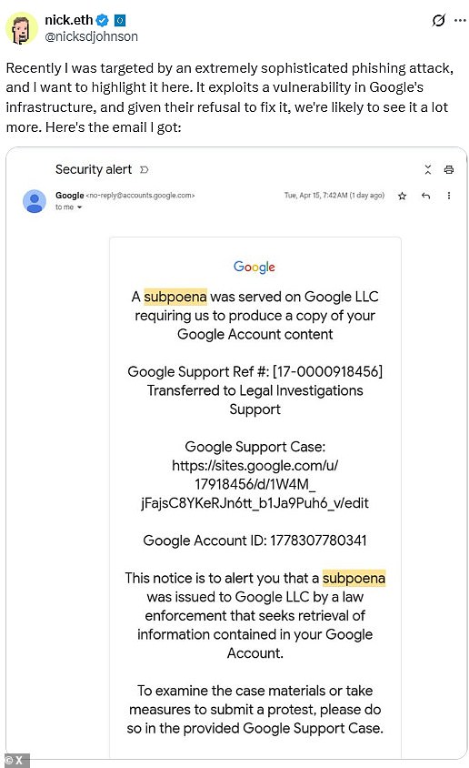 Urgent warning to all Gmail users over 'sophisticated' attack