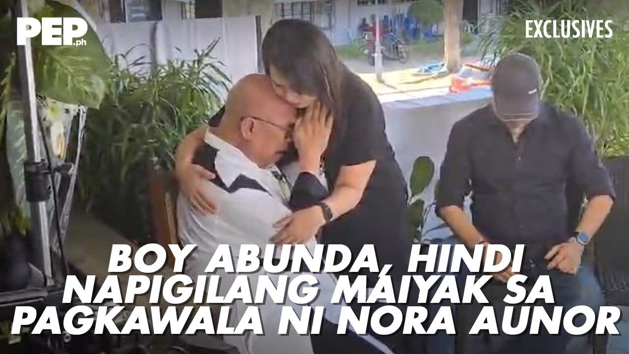 Boy Abunda breaks down, sheds tears in front of Nora Aunor's children | PEP Exclusives | Watch