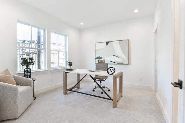 The homes feature modern designs with steel solar tiles, floor-to-ceiling windows and premium amenities like Quartz countertops and spa-like bathrooms. K2 Imagery