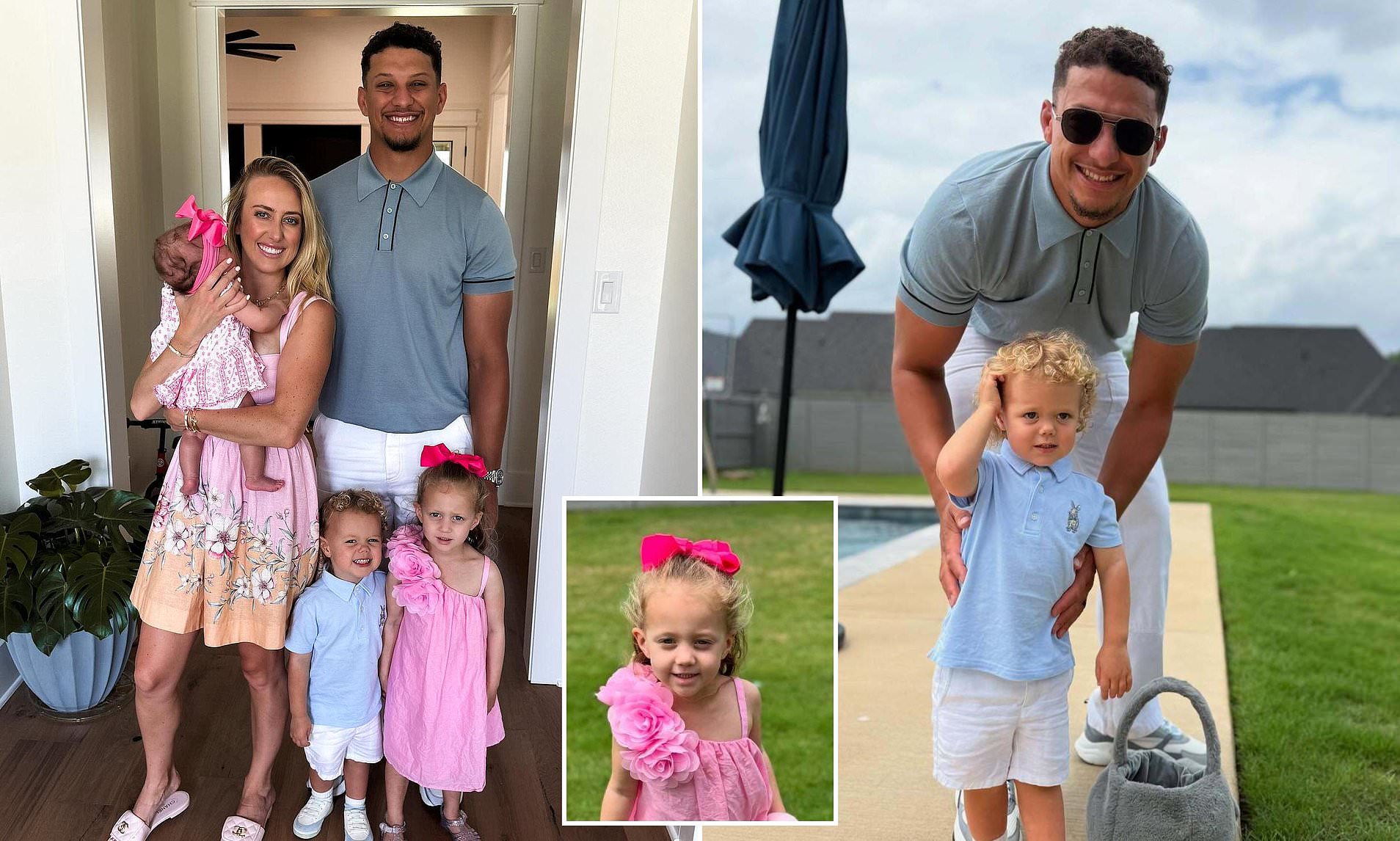 Patrick and Brittany Mahomes share rare glimpse of threemonthold(01)