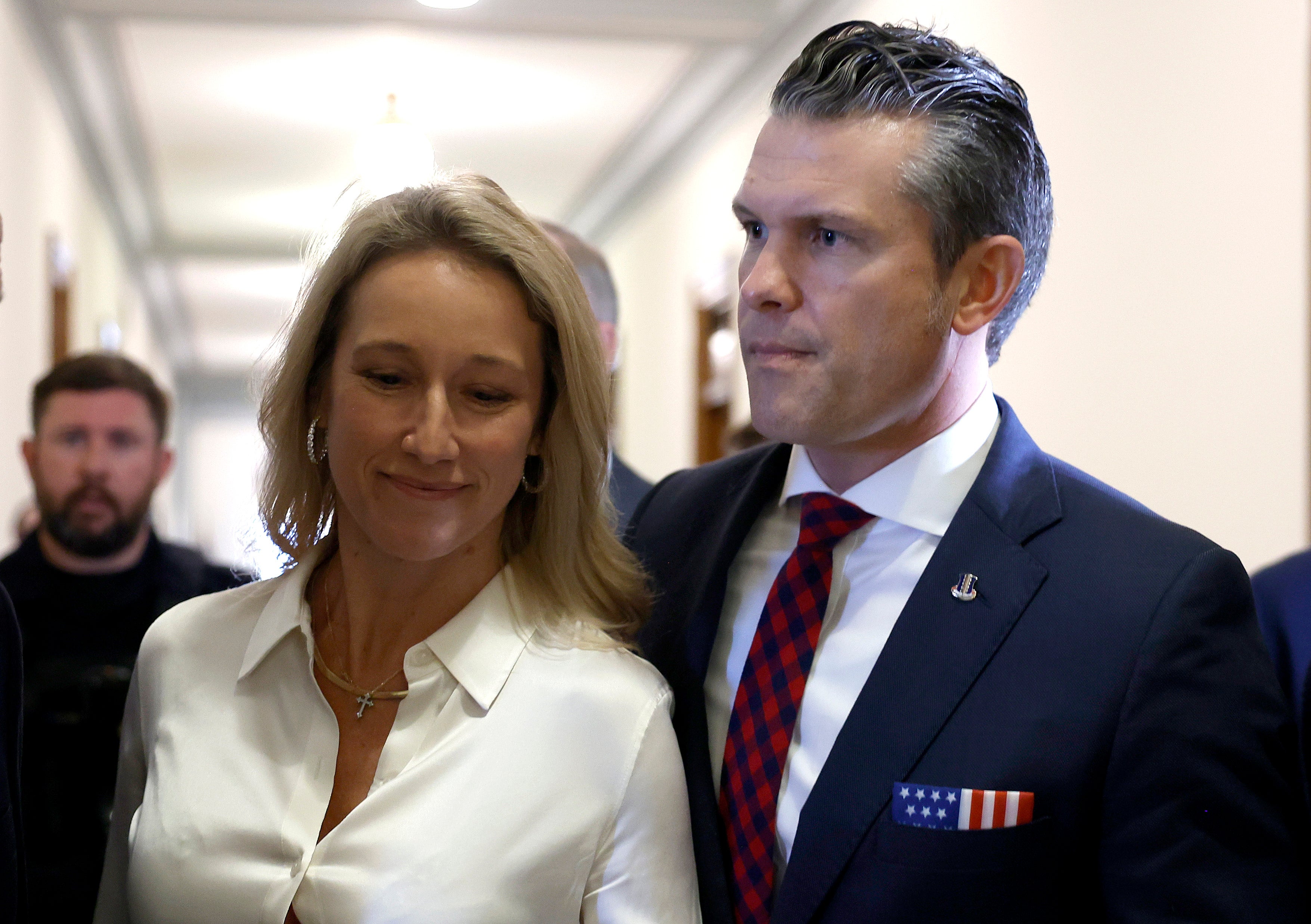 Pete Hegseth’s wife, Jennifer, approved of the room’s makeover, according to reports. (Getty Images)