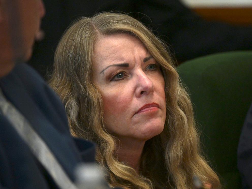 Lori Vallow Daybell sits during her sentencing hearing at the Fremont County Courthouse in St. Anthony, Idaho, July 31, 2023.