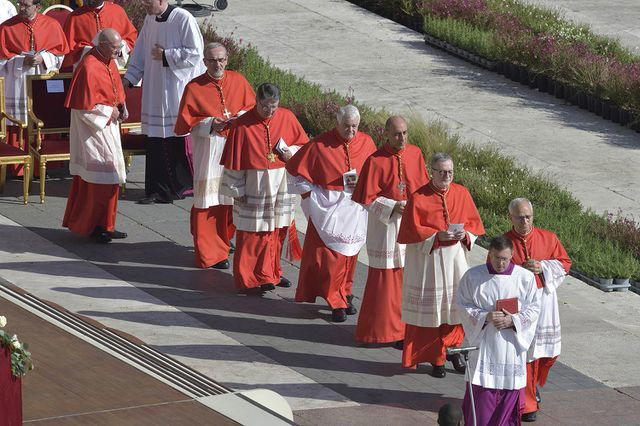Stefano Spaziani/Europa Press via Getty Cardinals sat the Basilica of St. Peter.