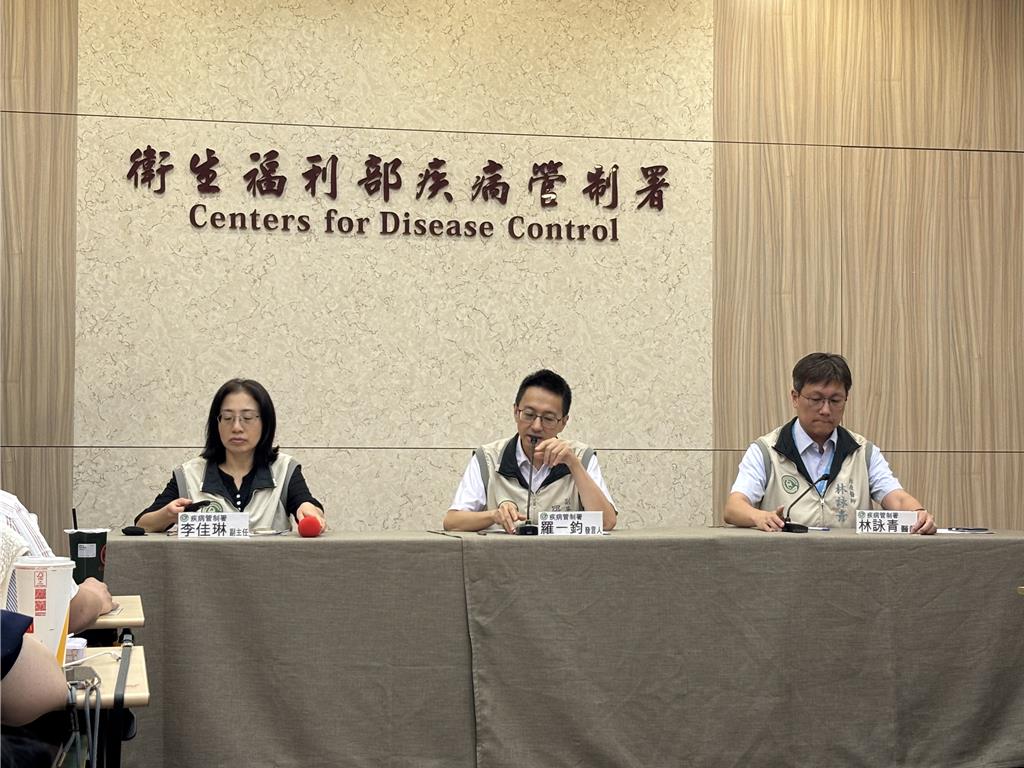 疾管署今日（22）舉行例行記者會。（李念庭攝）
