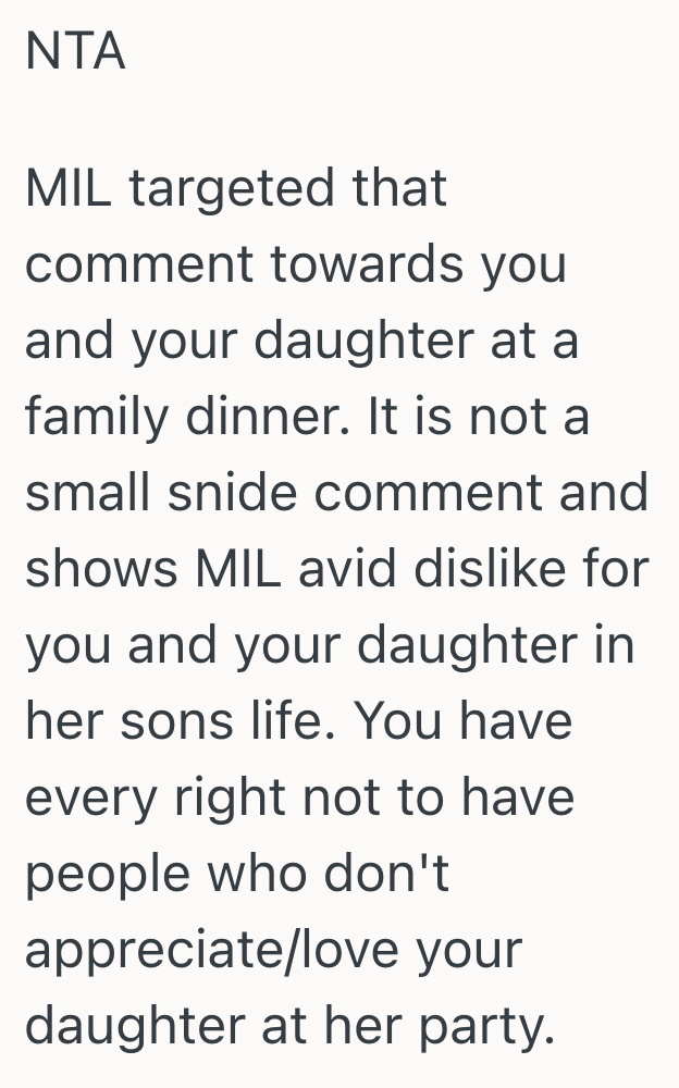 MotherInLaw Makes A Hurtful Comment About Her Grandchild, So The(00)