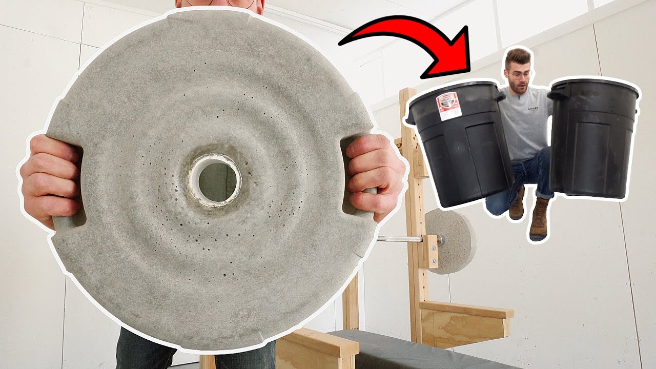 Make concrete weight plates quick and easy for under $10