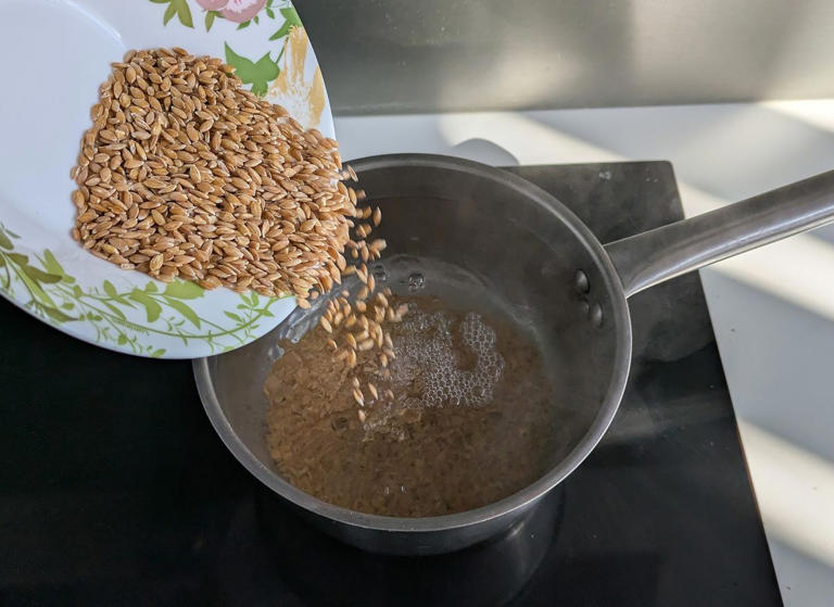 Passo 1 - Salada de espelta com atum: receita saudável, rica em fibras e proteínas