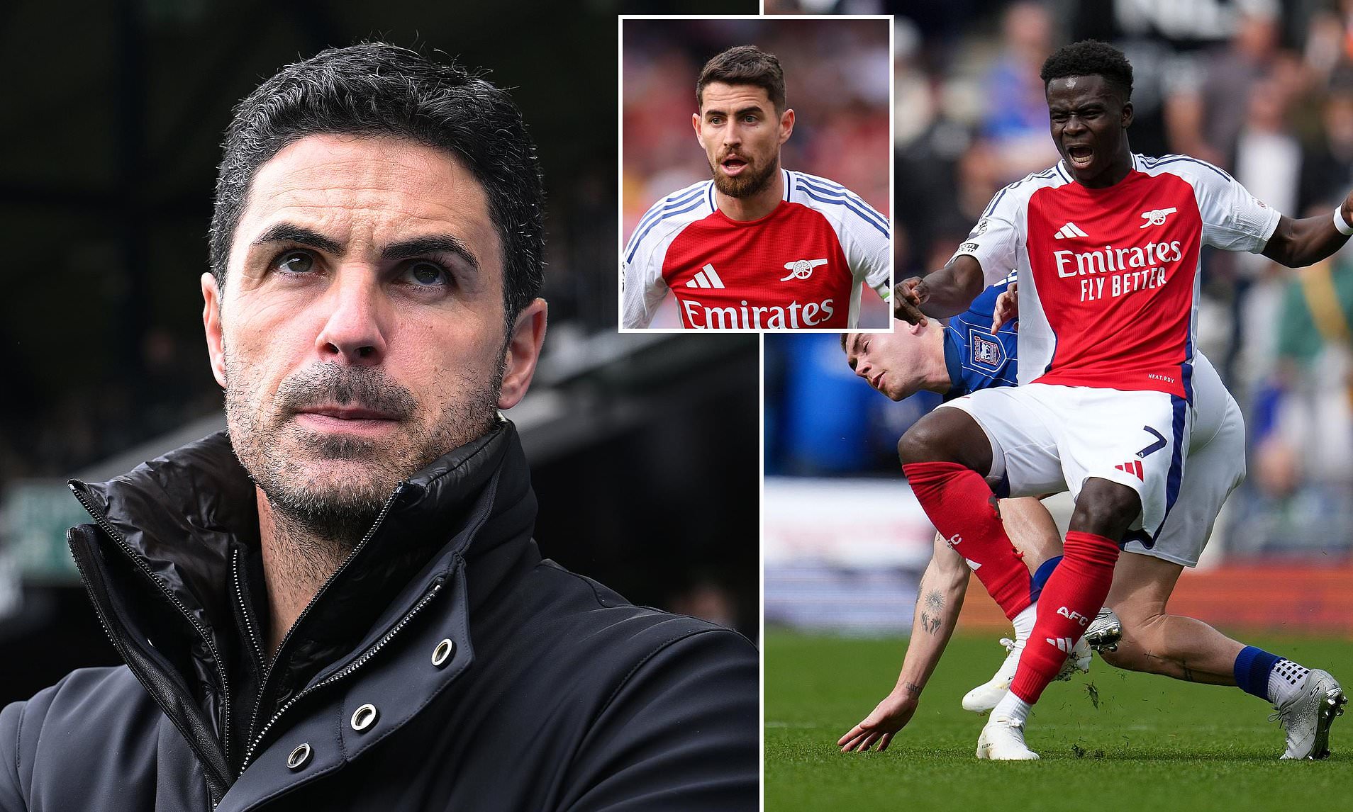 Mikel Arteta gives update on Bukayo Saka after the Arsenal star was ...