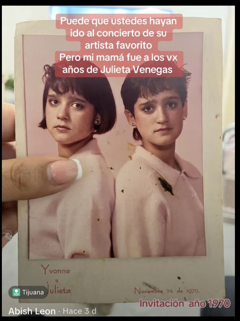TikTokera encuentra una invitación a los XV Años de Julieta Venegas, así  lucía la cantante en 1985 | VIDEO