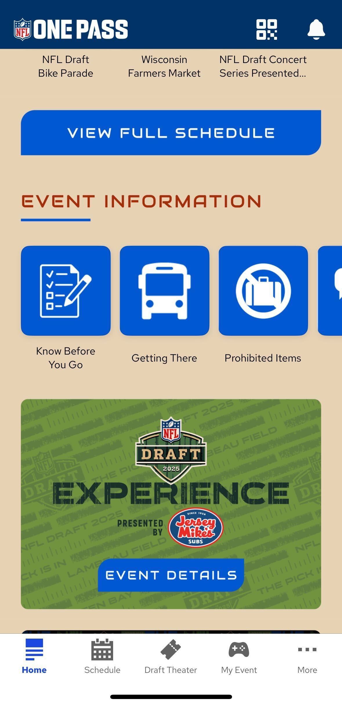 The NFL One Pass App: the key to experiencing the NFL Draft