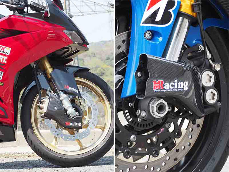 マジカルレーシングのキャリパークーリングダクトに CBR250RR