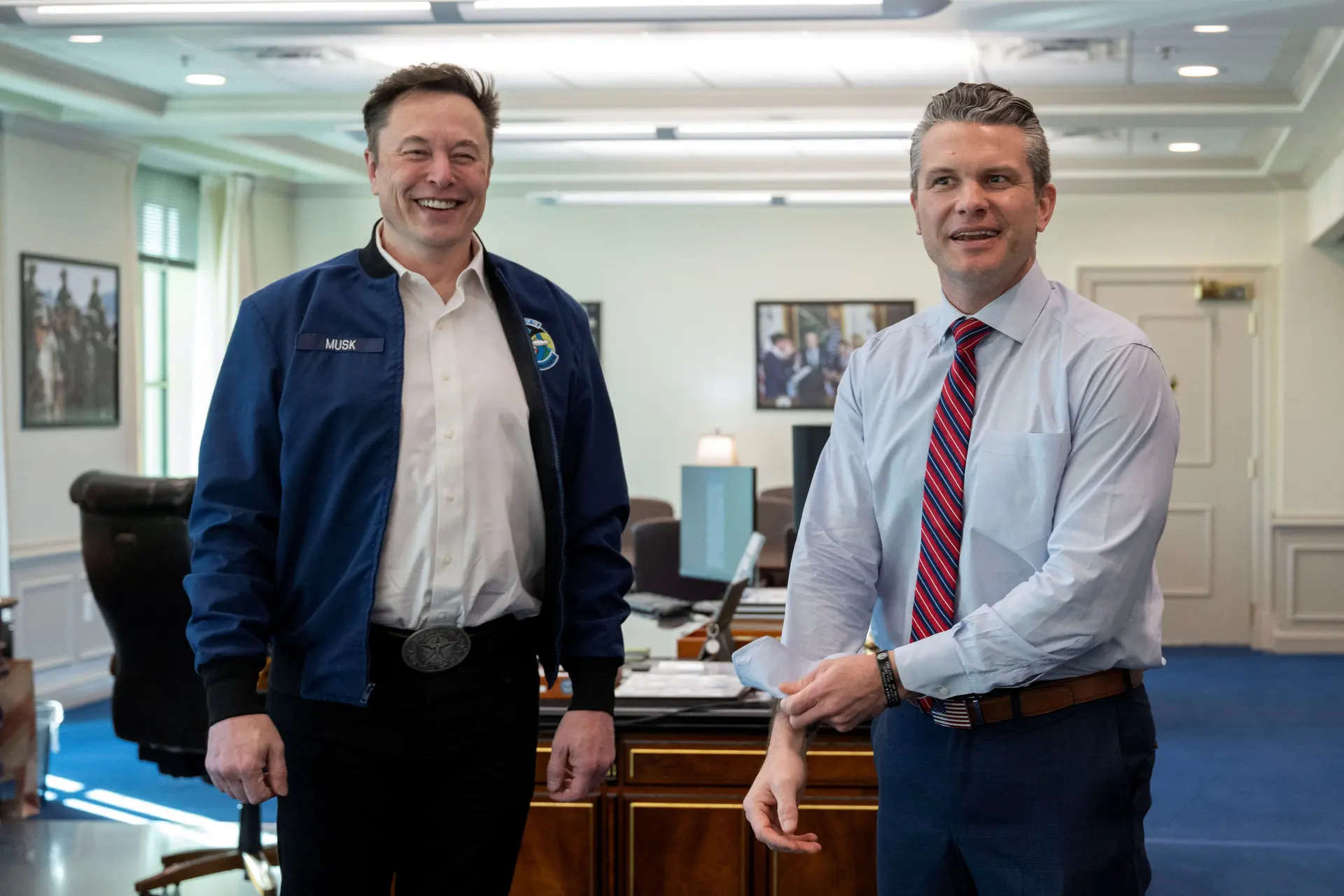 Is Pete Hegseth locked in a secret battle with Elon Musk over military staffing and spending? Here's what reports say