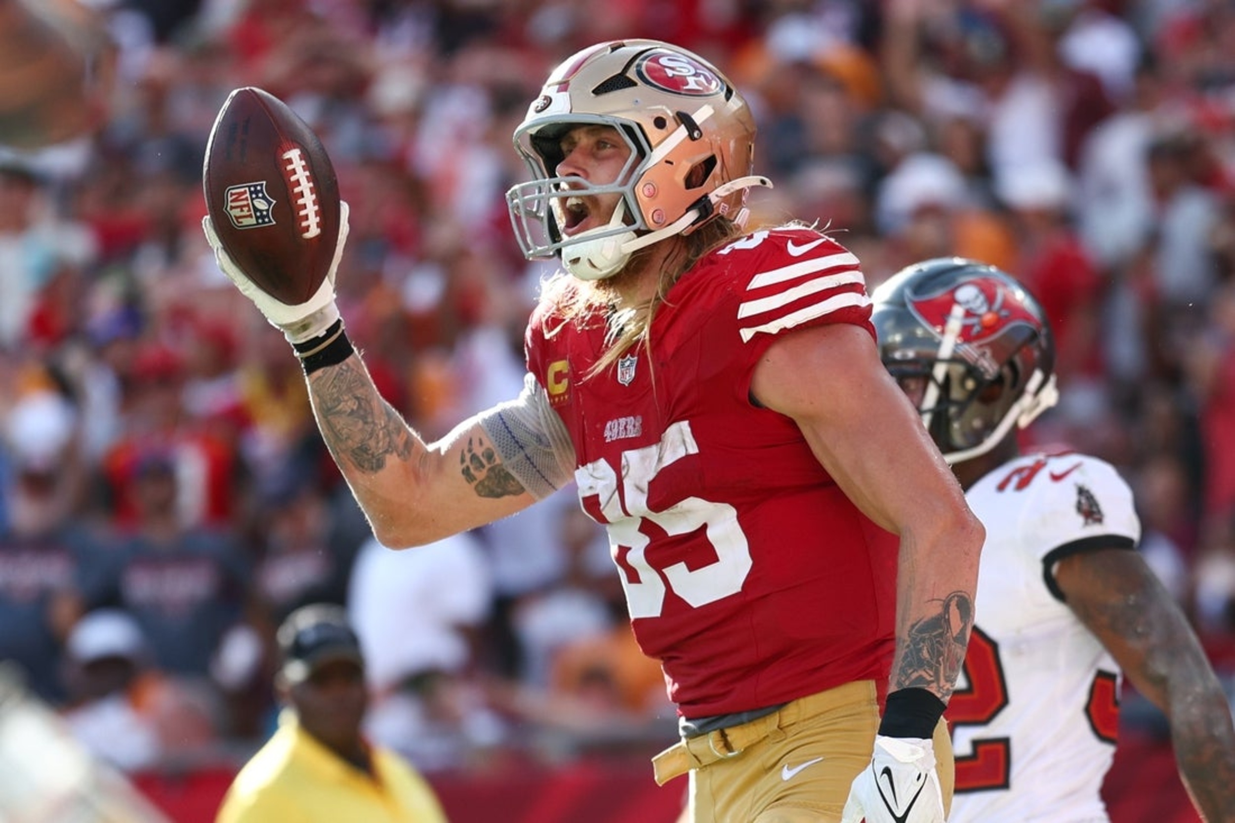 49ers' Kittle 'distraught' over ban of smelling salts(01)