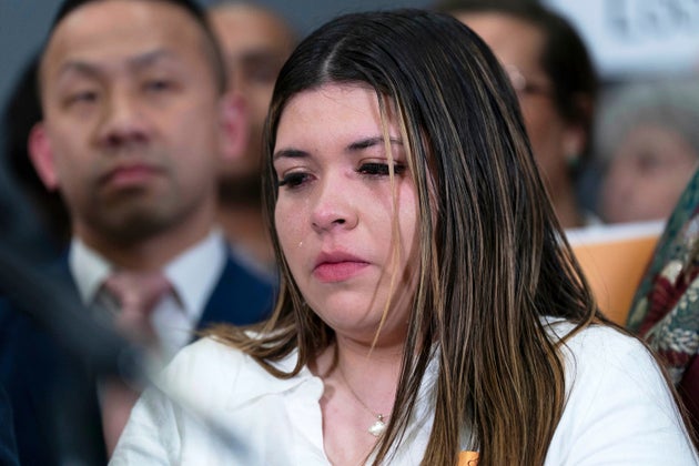 Jennifer Vásquez Sura says she's had to move to a safe house after the Department of Homeland Security shared her address online. AP Foto/Jose Luis Magana