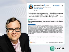 ChatGPT fixes jaw issue in minutes, LinkedIn co-founder Reid Hoffman