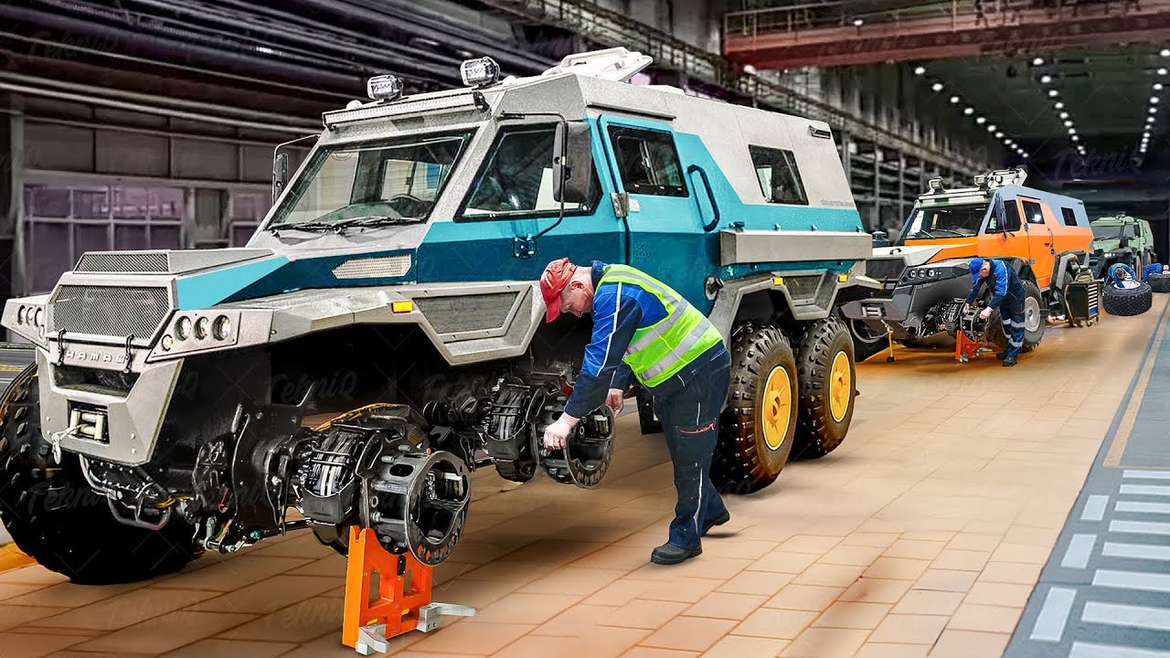The process behind Russia's construction of advanced 8x8 ATV vehicles