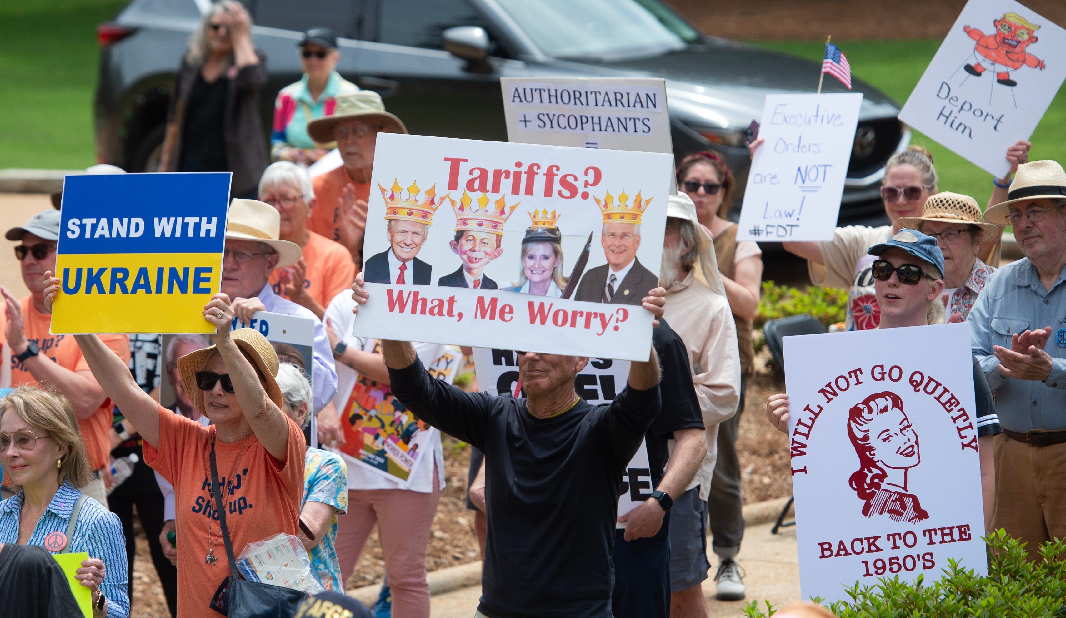 See May Day protesters rally against Trump administration across the US