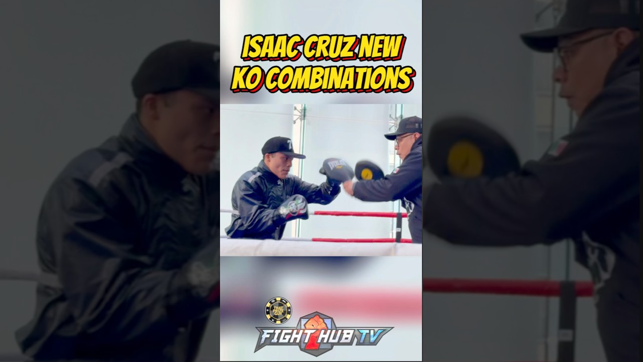 Isaac Cruz reveals new KO combinations at open workout!